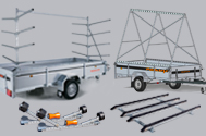 Frames for box trailers