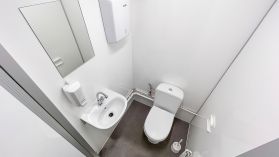 Teisaldatav topelt WC keraamiline valge