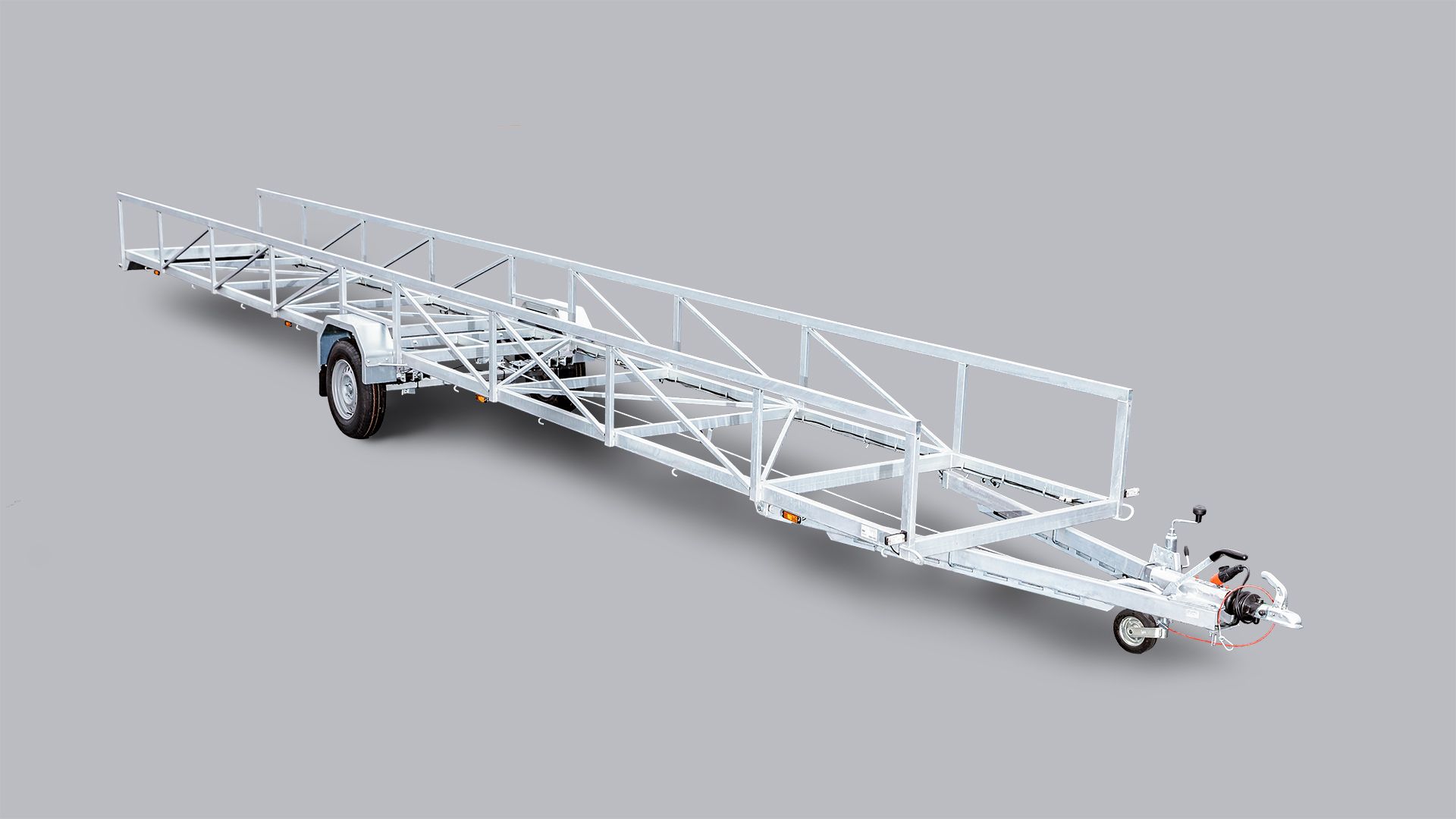 Long trailer for transporting long loads, 1500S1001L125