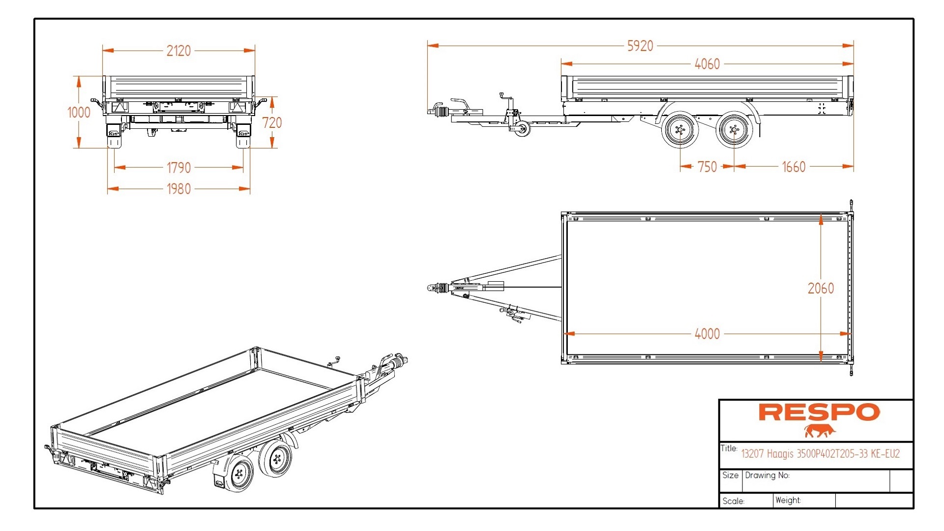 3500P402T205 Platvorm