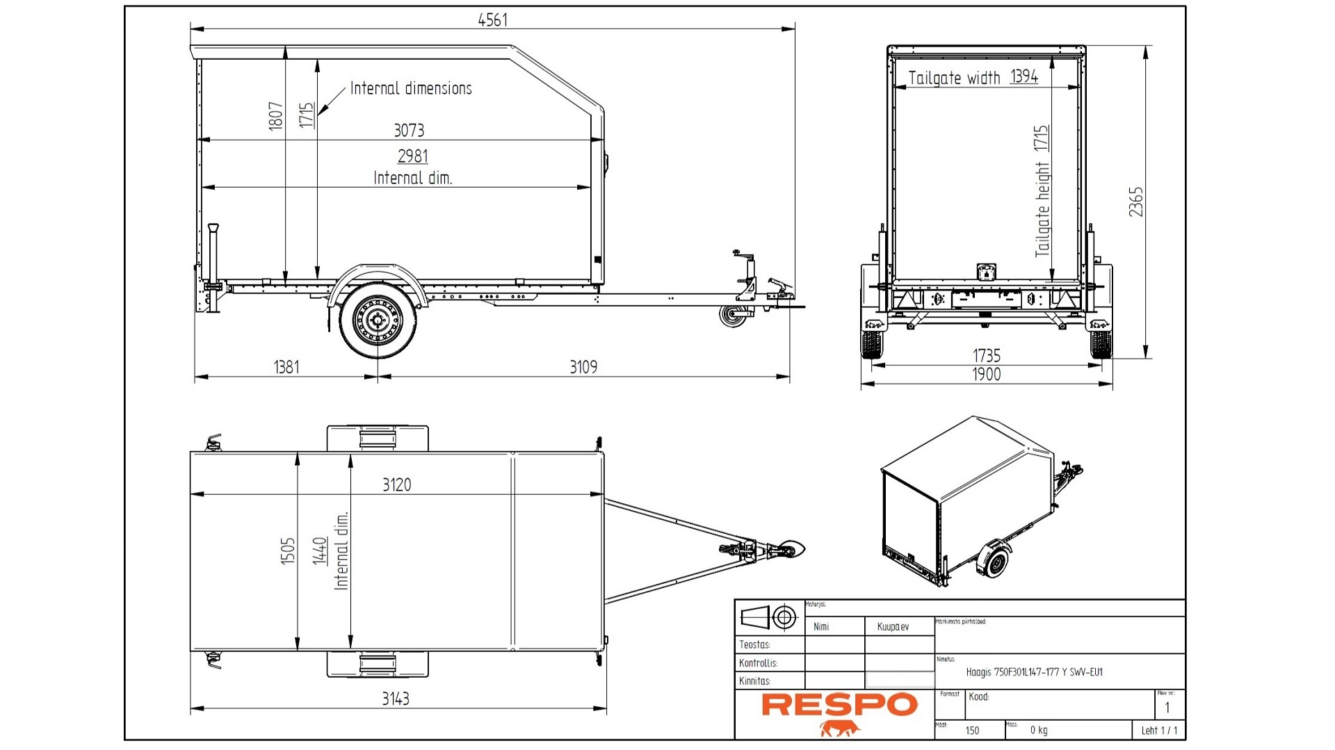 750F301L147 kõrge