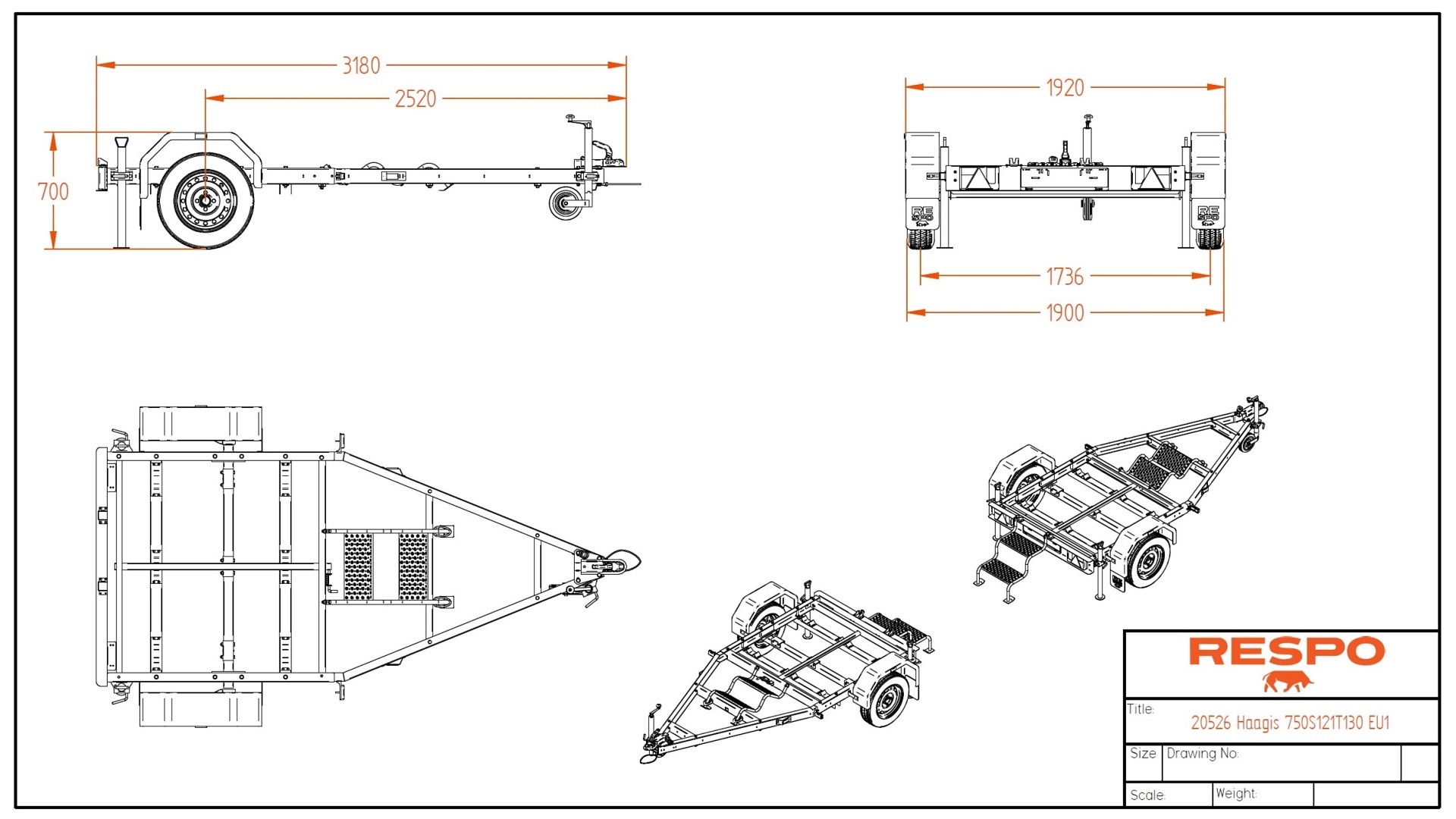 750S121T130 WC kabiini alusraam