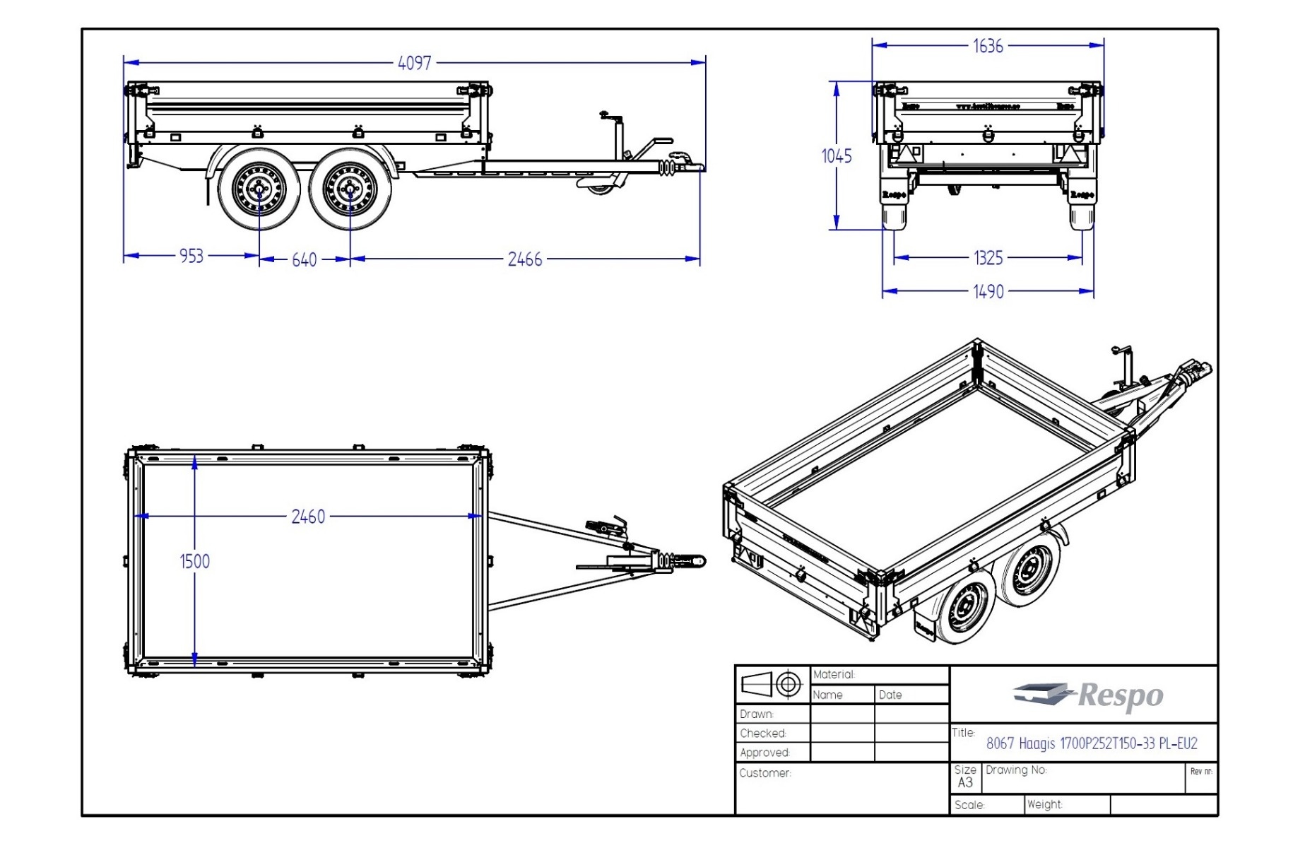 1400P252T150 PLH Platvorm