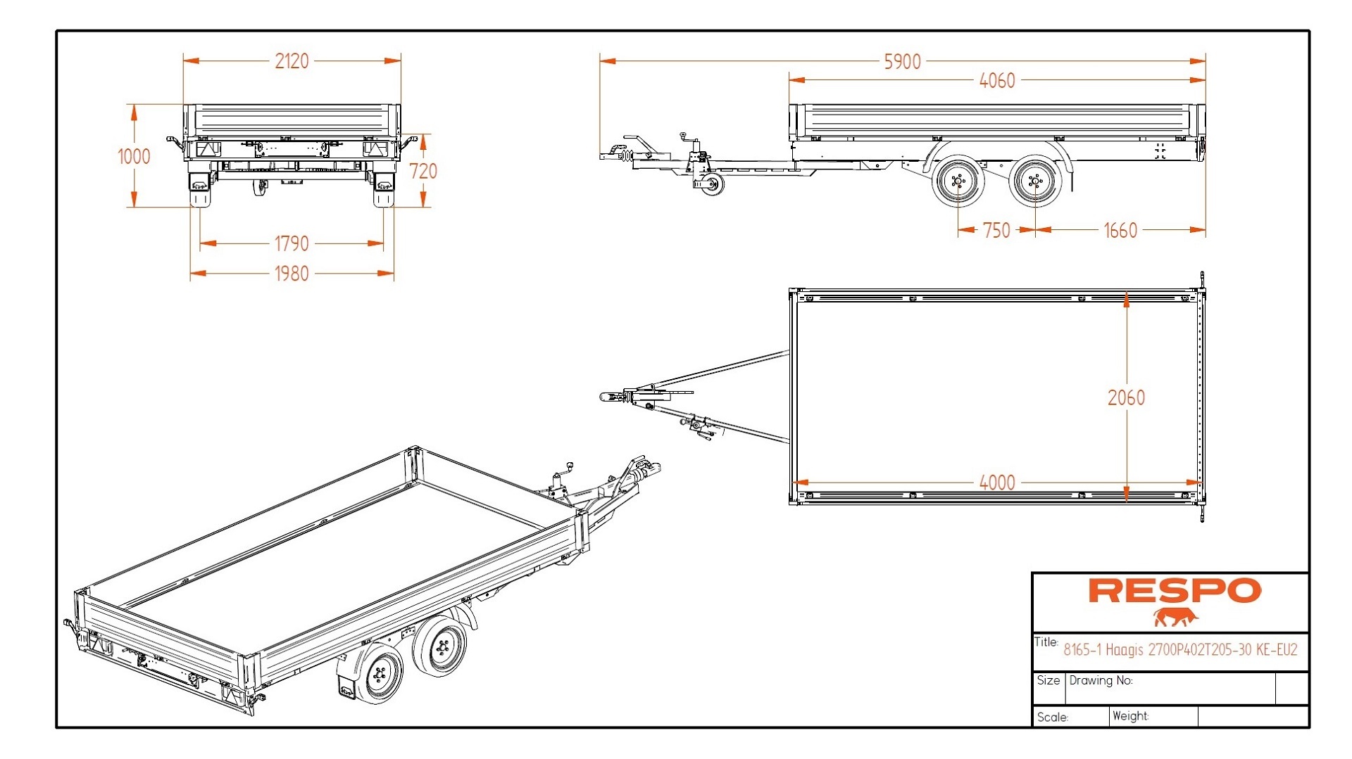 2700P402T205 Platvormhaagis