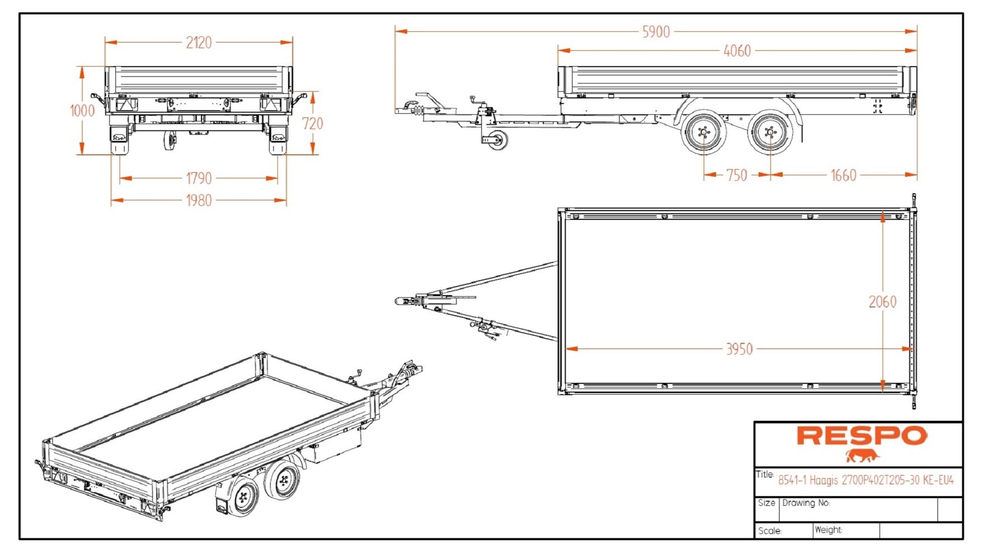 2700P402T205 Flatbed (with accessories)