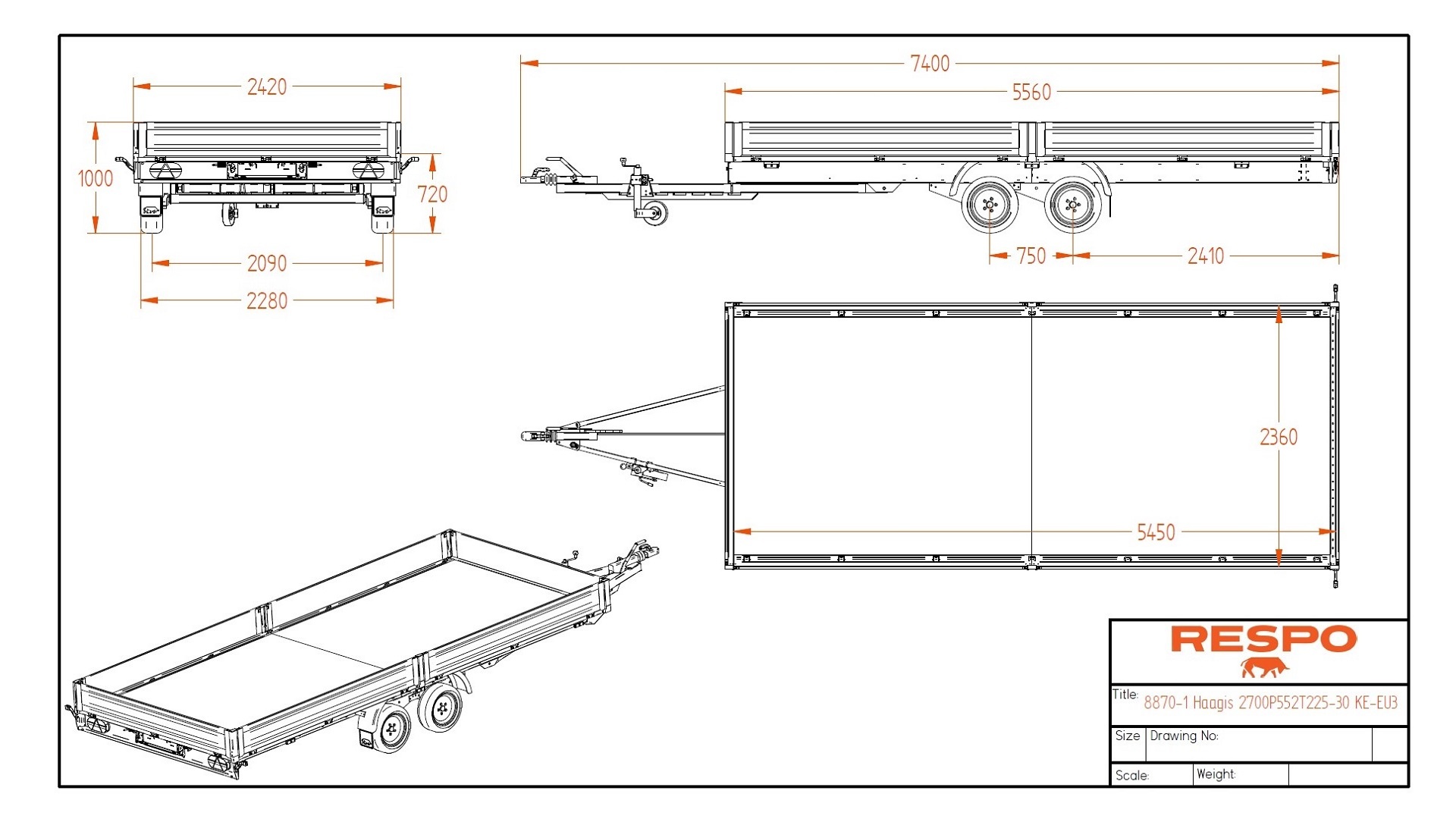 2700P552T225 Platvorm