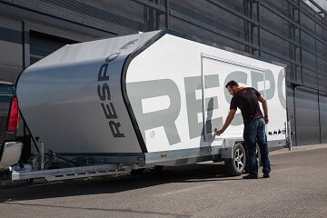 NEW enclosed car trailer!